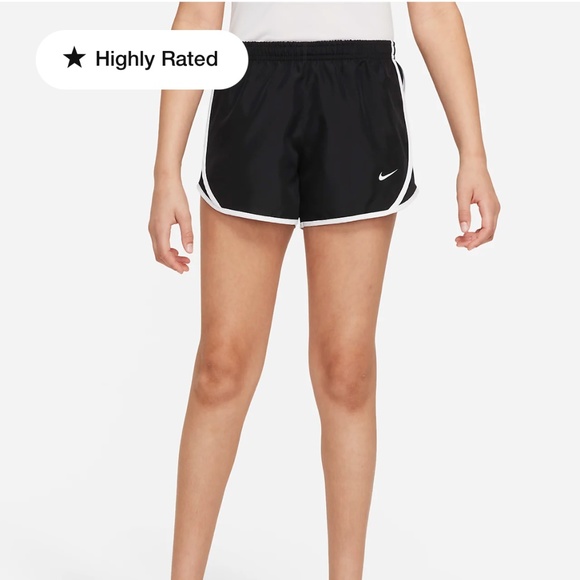 Nike Dri-Fit Tempo Black with Yellow Highlight Shorts - Picture 6 of 6